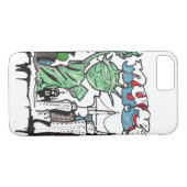 Graffiti beeld van vrijheid Case-Mate iPhone case (Achterkant (Horizontaal))