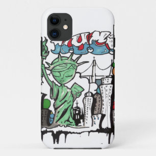 Graffiti beeld van vrijheid Case-Mate iPhone case
