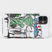 Graffiti beeld van vrijheid Case-Mate iPhone case (Achterkant (horizontaal))