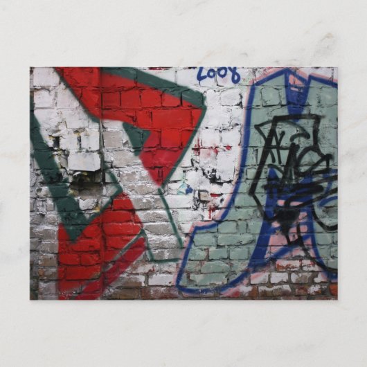 Graffiti, Berlijn, Duitsland Briefkaart (Voorkant)