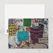 Graffiti, Berlijn, Duitsland Briefkaart (Voorkant / Achterkant)