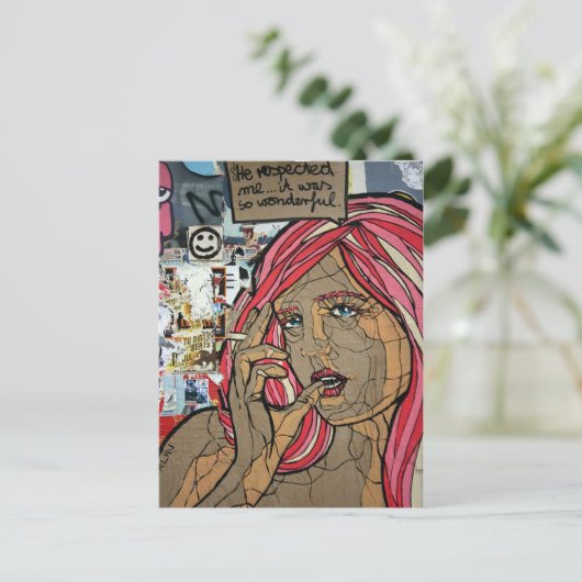 Graffiti, Berlijn, Duitsland Briefkaart (Staand voorkant)