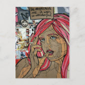 Graffiti, Berlijn, Duitsland Briefkaart (Voorkant)