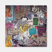 Graffiti, Berlijn, Duitsland Magneet (Voorkant)