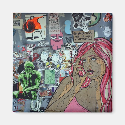 Graffiti, Berlijn, Duitsland Magneet (Voorkant)