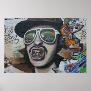 Graffiti, Berlijn, Duitsland Poster