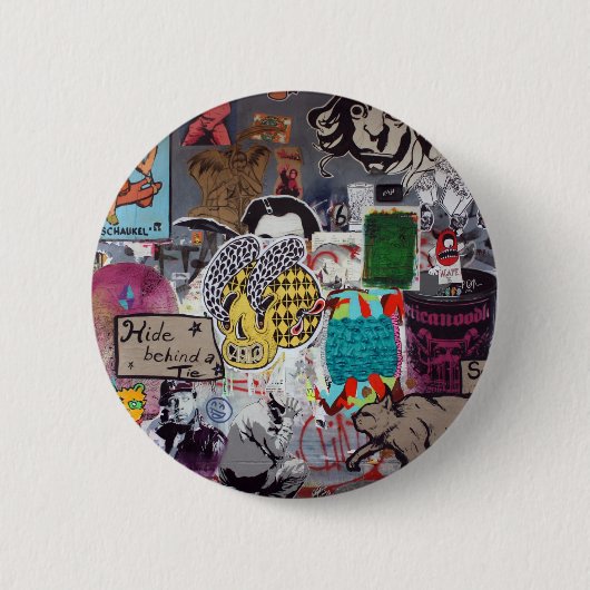 Graffiti, Berlijn, Duitsland Ronde Button 5,7 Cm (Voorkant)