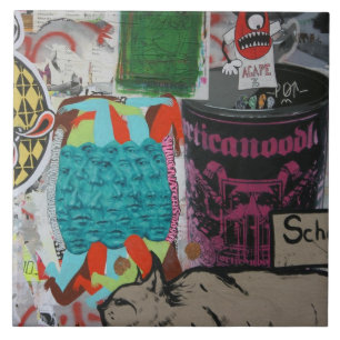 Graffiti, Berlijn, Duitsland Tegeltje