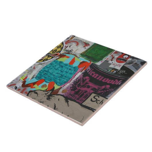 Graffiti, Berlijn, Duitsland Tegeltje (Zijkant)