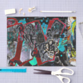 Graffiti Black Red Urban Street Wall Art Tissuepapier (Craft)