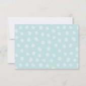 Graffiti Blau Baby Shower Luier Raffle Ticket Kaart (Achterkant)