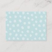 Graffiti Blue Baby shower Diaper Raffle Ticket Informatiekaartje (Achterkant)