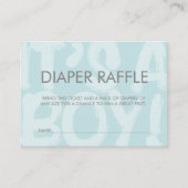 Graffiti Blue Baby shower Diaper Raffle Ticket Informatiekaartje (Voorkant)