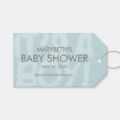 Graffiti Blue Baby shower Favor Gift Label Cadeaulabel (Voorkant (Horizontaal))