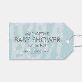 Graffiti Blue Baby shower Favor Gift Label Cadeaulabel
