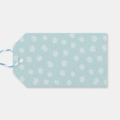 Graffiti Blue Baby shower Favor Gift Label Cadeaulabel (Achterkant Horizontaal)