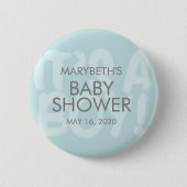Graffiti Blue Baby shower is een Button (Voorkant)