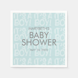 Graffiti Blue Baby shower Paper Napkin Servet