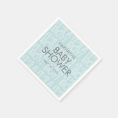 Graffiti Blue Baby shower Paper Napkin Servet (Hoek)