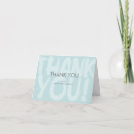 Graffiti Blue Baby Shower Thank You Card Bedankkaart