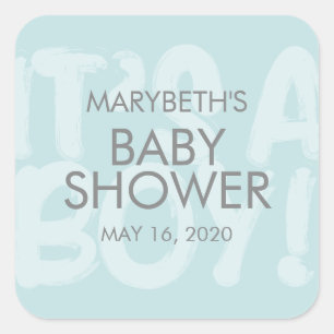 Graffiti Blue Baby shower voor Sticker