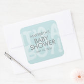 Graffiti Blue Baby shower voor Sticker (Envelop)