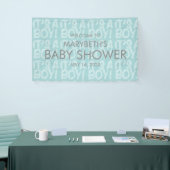 Graffiti Blue Baby shower Welcome Banner (Beurs)