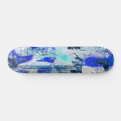 Graffiti Blue Skateboard (Horizontaal)