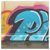 Graffiti-bom Stof (Close Up)