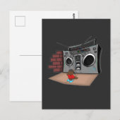 Graffiti Boom Box Break Dance Cartoon Briefkaart (Voorkant / Achterkant)