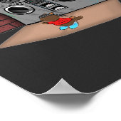 Graffiti Boom Box Break Dance Cartoon Poster (Hoek)