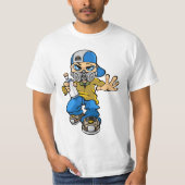 Graffiti boy & Mask T-shirt (Voorkant)
