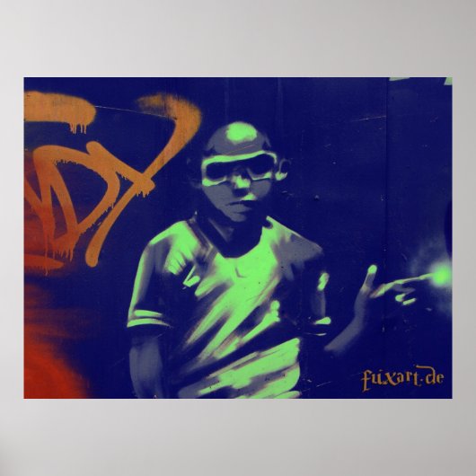 Graffiti Boy Poster (Voorkant)