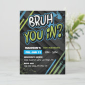 Graffiti brengt je binnen? Verjaardagsfeestje voor Kaart (Staand voorkant)