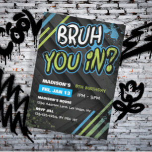 Graffiti brengt je binnen? Verjaardagsfeestje voor Kaart