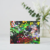 Graffiti Brick Wall Briefkaart (Staand voorkant)