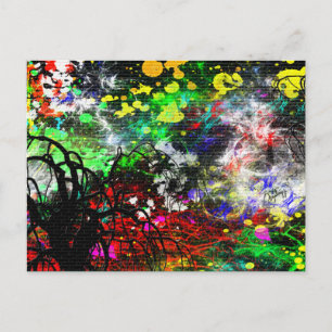 Graffiti Brick Wall Briefkaart