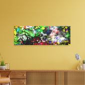 Graffiti Brick Wall Canvas Afdruk (Insitu (Woonkamer))