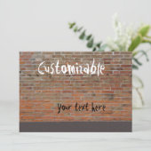 Graffiti Brick Wall Kaart (Staand voorkant)