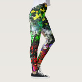 Graffiti Brick Wall Leggings (Rechts)