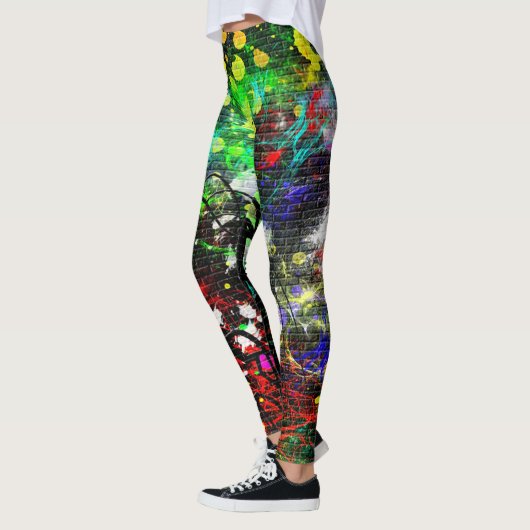 Graffiti Brick Wall Leggings (Links)