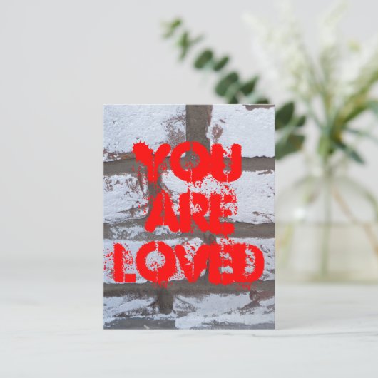 Graffiti Bricks Briefkaart (Staand voorkant)