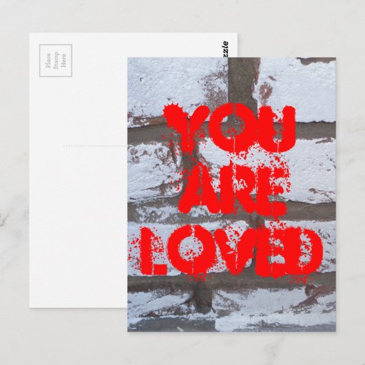 Graffiti Bricks Briefkaart (Voorkant / Achterkant)