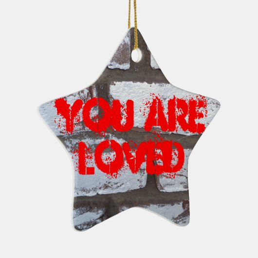 Graffiti Bricks Keramisch Ornament (Rechts)