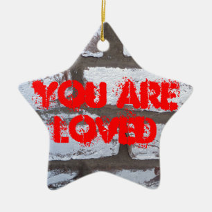 Graffiti Bricks Keramisch Ornament