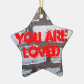 Graffiti Bricks Keramisch Ornament (Links)