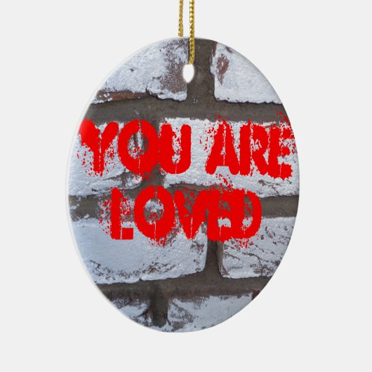 Graffiti Bricks Keramisch Ornament (Rechts)