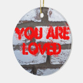 Graffiti Bricks Keramisch Ornament (Links)