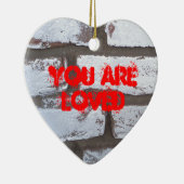 Graffiti Bricks Keramisch Ornament (Rechts)