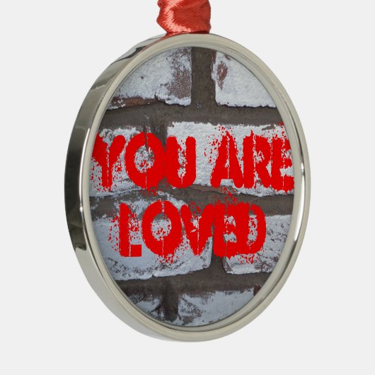 Graffiti Bricks Metalen Ornament (Rechts)